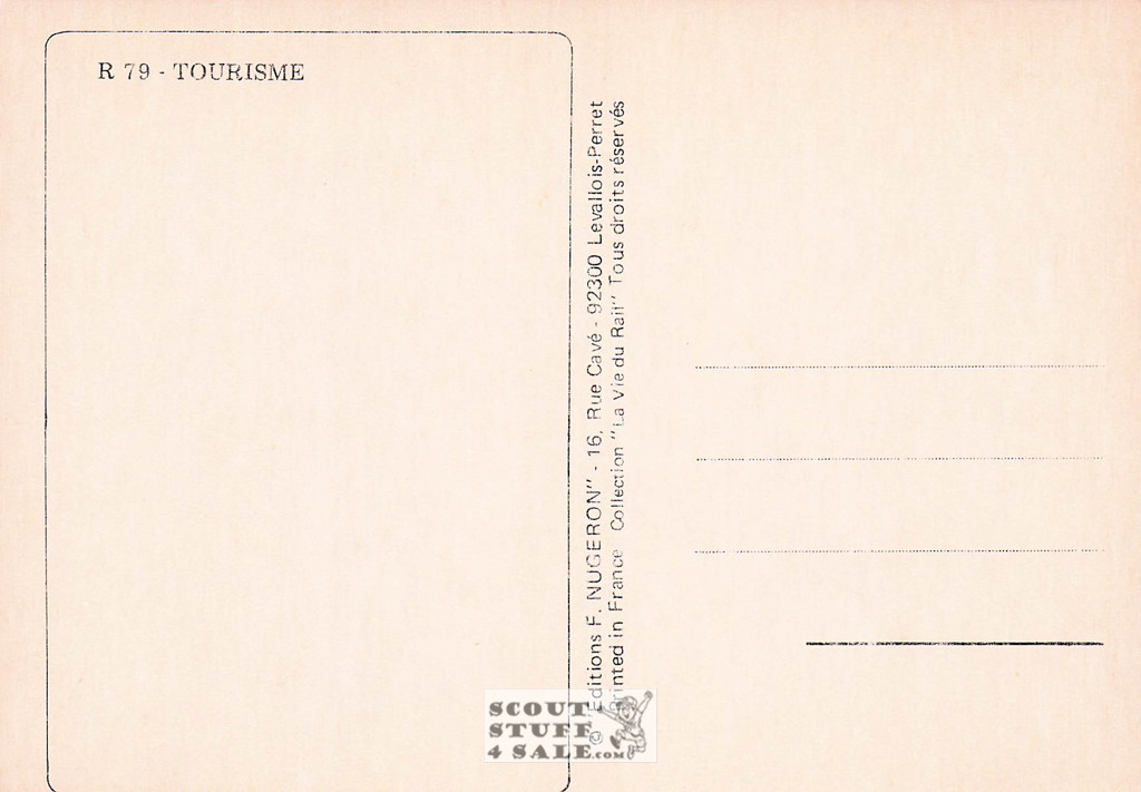 1900's French Travel Promotion Poster on Postcard, Chamonix, Ed. Nugeron #R79