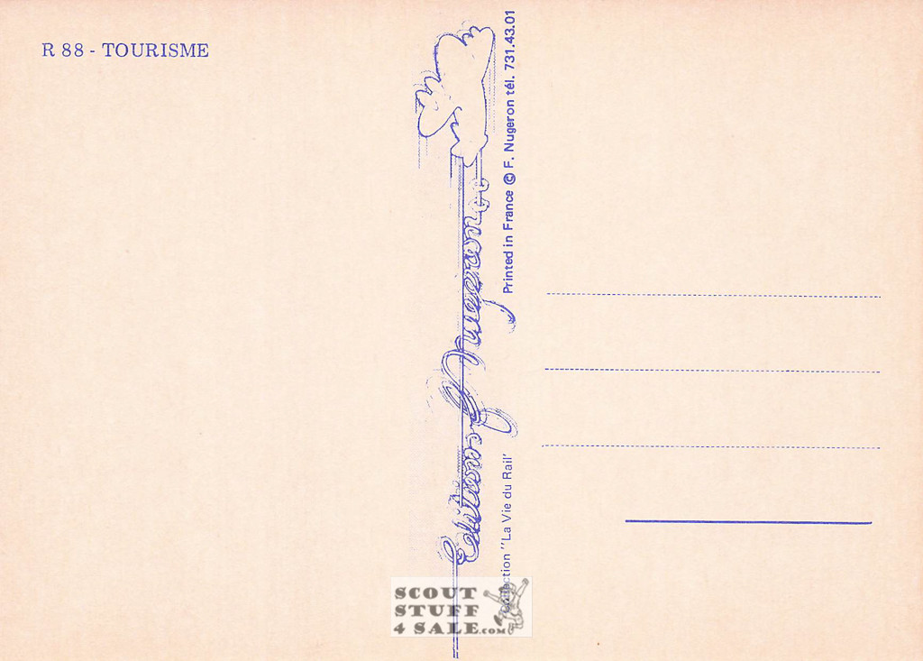 1900's French Travel Promotion Poster on Postcard, Les Sables D'Olonne, #R88