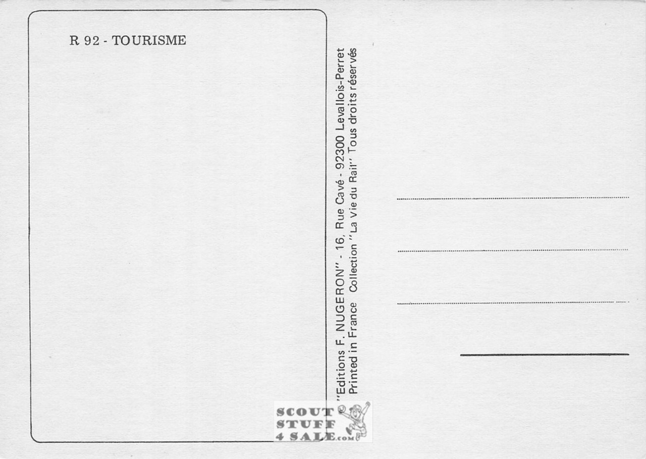 1900's French Travel Promotion Poster on Postcard, Atibes, Editions Nugeron #R92