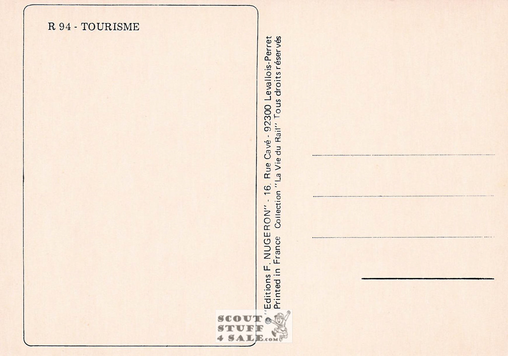 1900's French Travel Promotion Poster on Postcard, Saintes, Editions Nugeron #R94