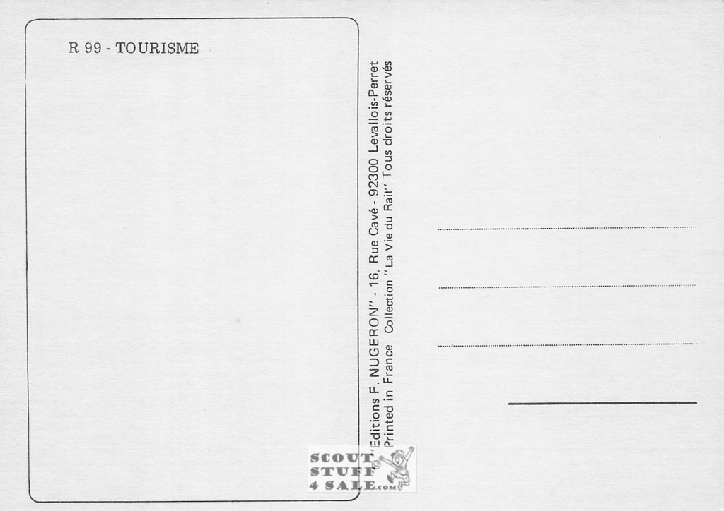 1900's French Travel Promotion Poster on Postcard, Meceve, Editions Nugeron #R99