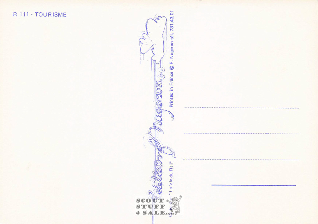 1900's French Travel Promotion Poster on Postcard, Carnaval de Nice 1898, #R111