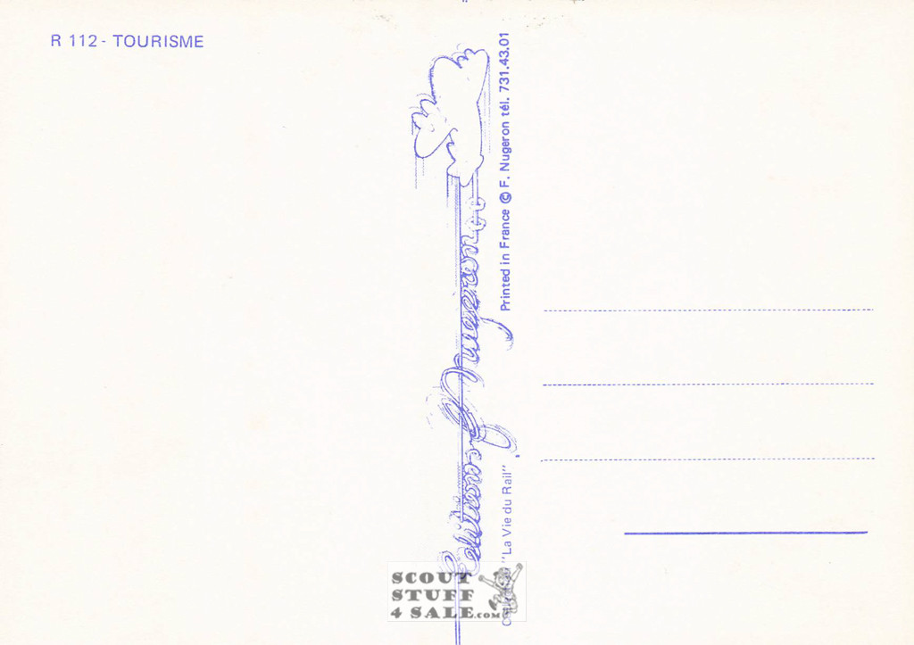 1900's French Travel Promotion Poster on Postcard, Vichy, Editions Nugeron #R112