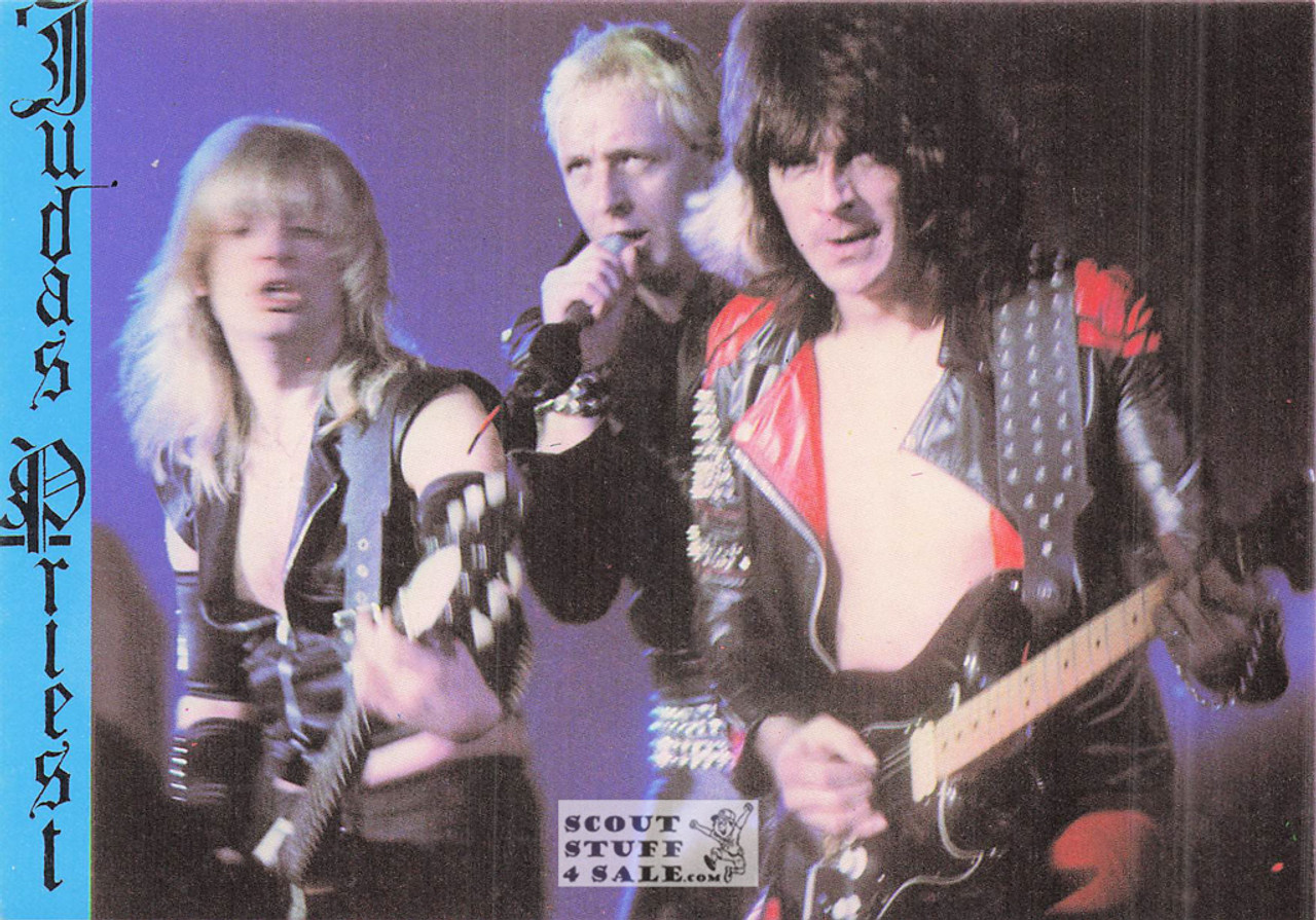 Judas Priest Band French Postcard, Editions Nugeron #R-4
