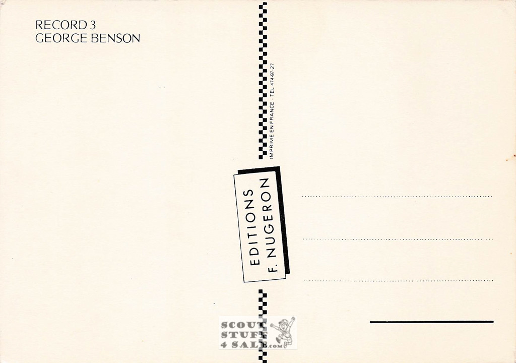 George Benson In Your Eyes Album French Postcard, Editions Nugeron #RECORD3