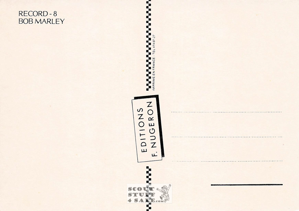 Bob Marley Survival Album French Postcard, Editions Nugeron #RECORD8