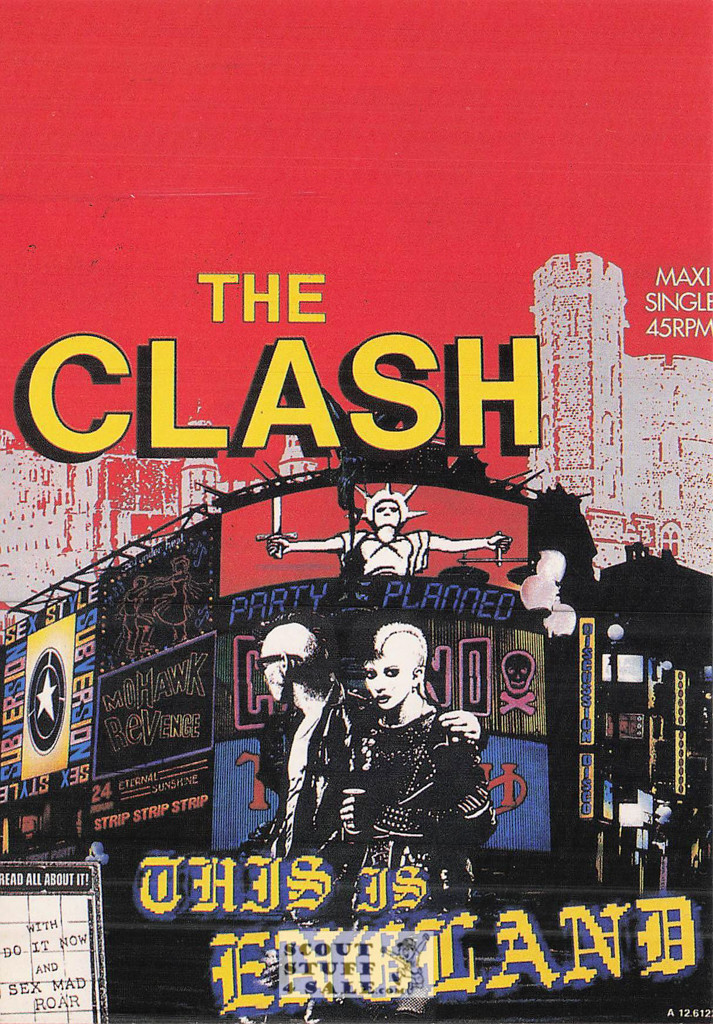 The Clash This is England Album French Postcard, Editions Nugeron #RECORD20