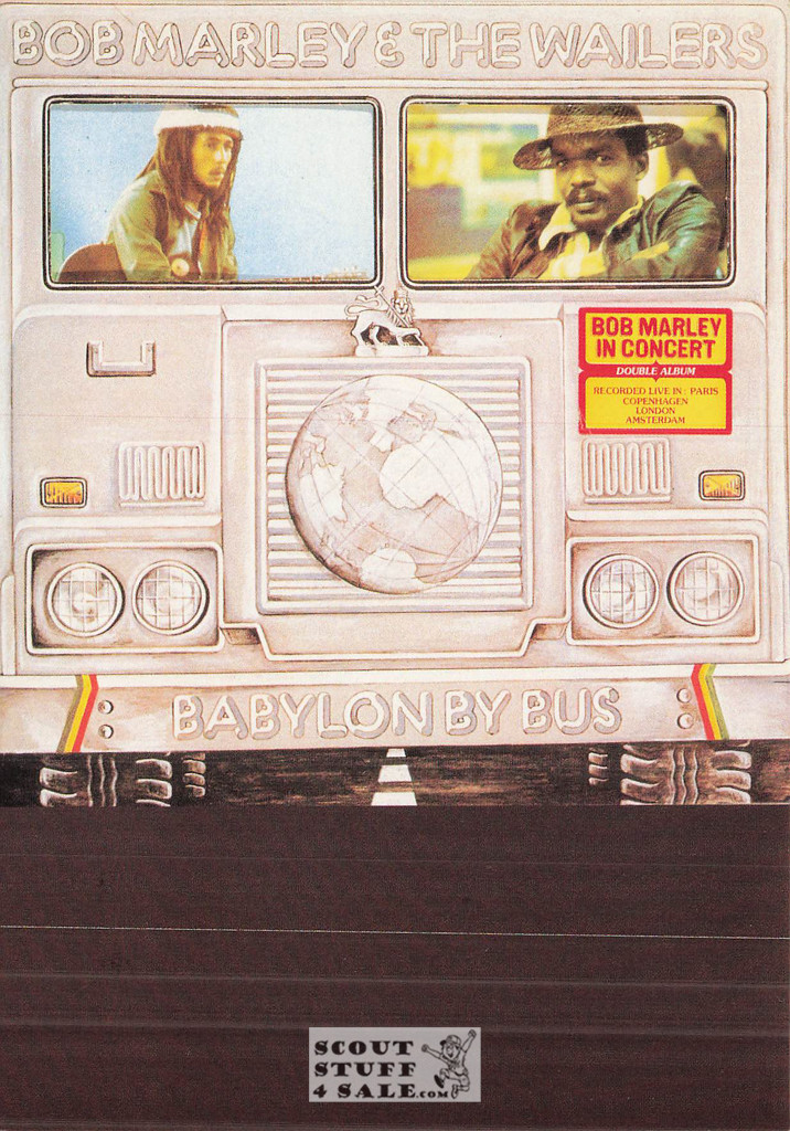 Bob Marley Babylon by Bus Album French Postcard, Editions Nugeron #RECORD30