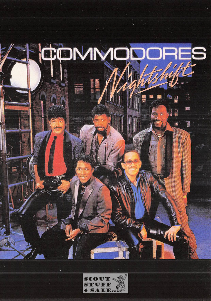 The Commodores Nightshift Album French Postcard, Editions Nugeron #RECORD32