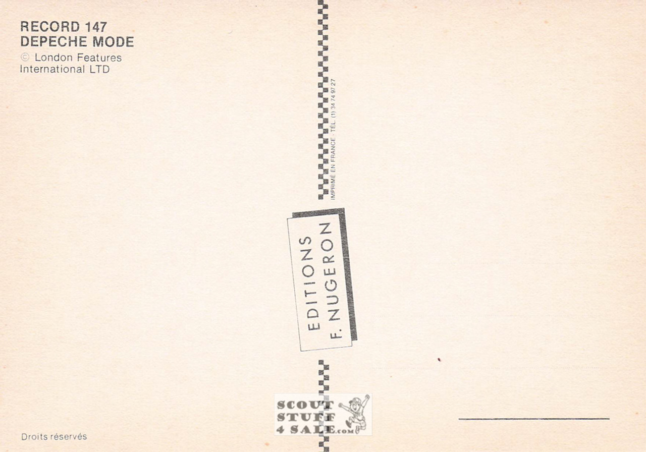 Depeche Mode Band French Postcard, Editions Nugeron #RECORD147