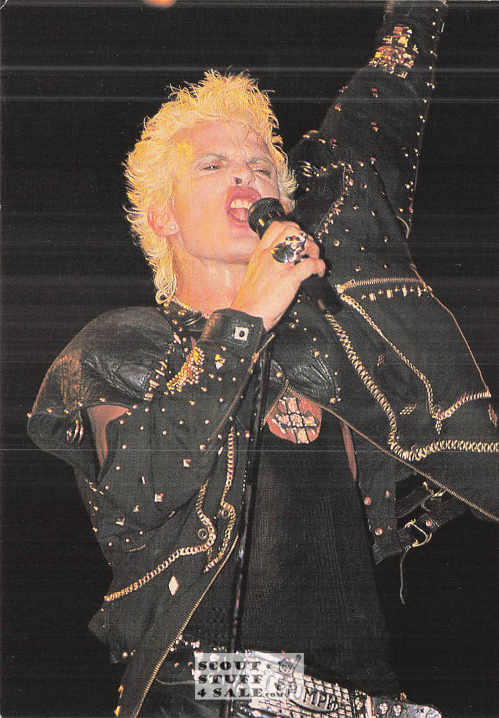 Billy Idol French Postcard, Editions Nugeron #RECORD173