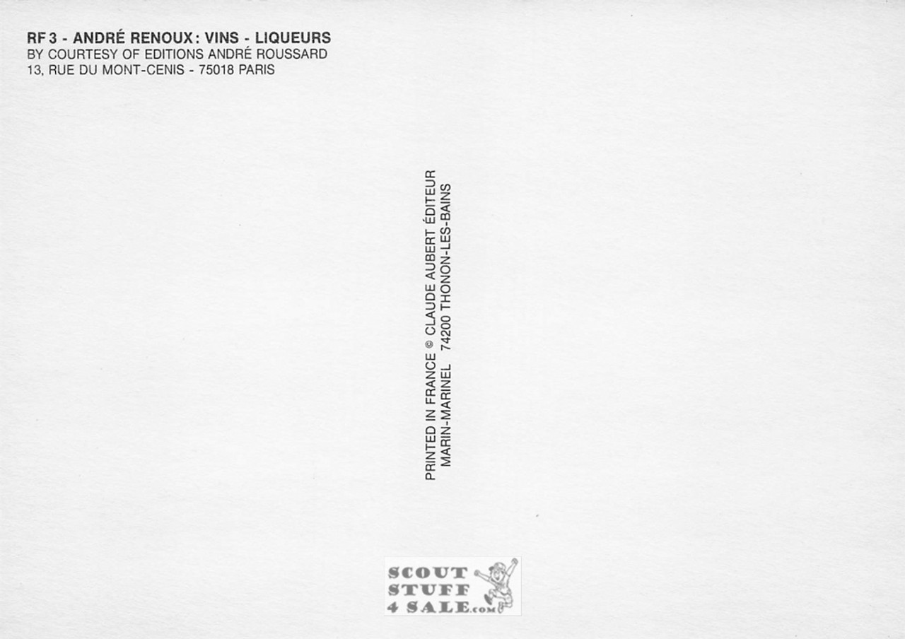 Vins - Liqueurs by Andre Renoux Painting French Postcard, Editions Nugeron #RF3