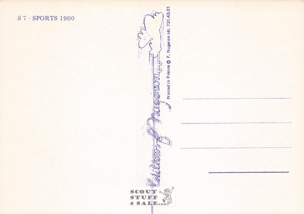 1898 Harper's Magainze Cover with Golfer French Postcard, Editions Nugeron #S7