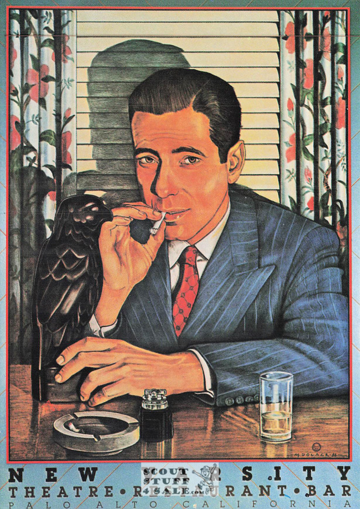Humphrey Bogart French Postcard, Editions Nugeron #STAR19