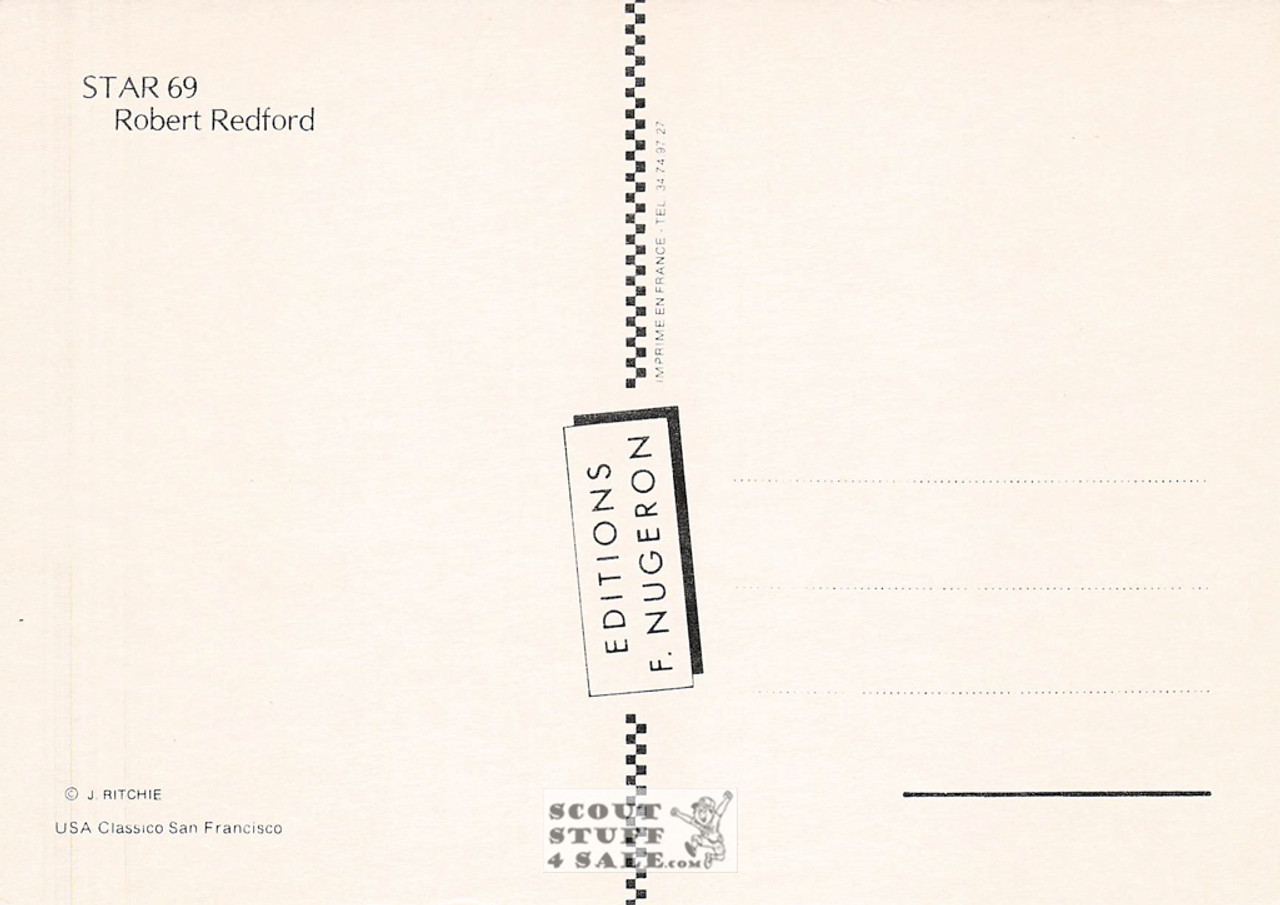 Robert Redford French Postcard, Editions Nugeron #STAR69