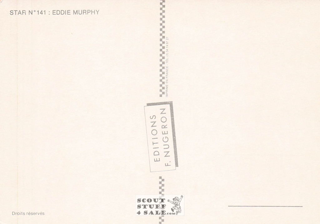 Eddie Murphy French Postcard, Editions Nugeron #STAR141