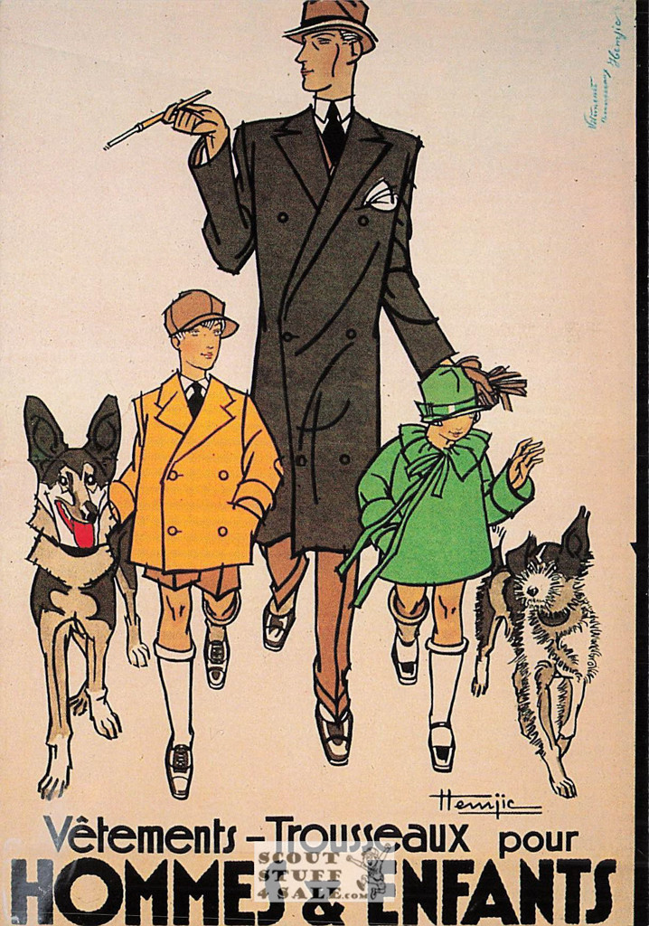 1900's French Clothing Advertisement Poster on Postcard, Editions Nugeron #V1