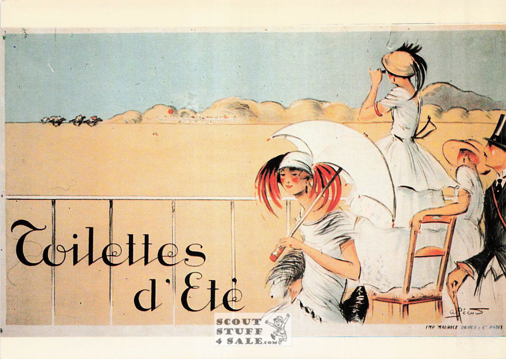 1900's French Clothing Advertisement Poster on Postcard, Editions Nugeron #V5