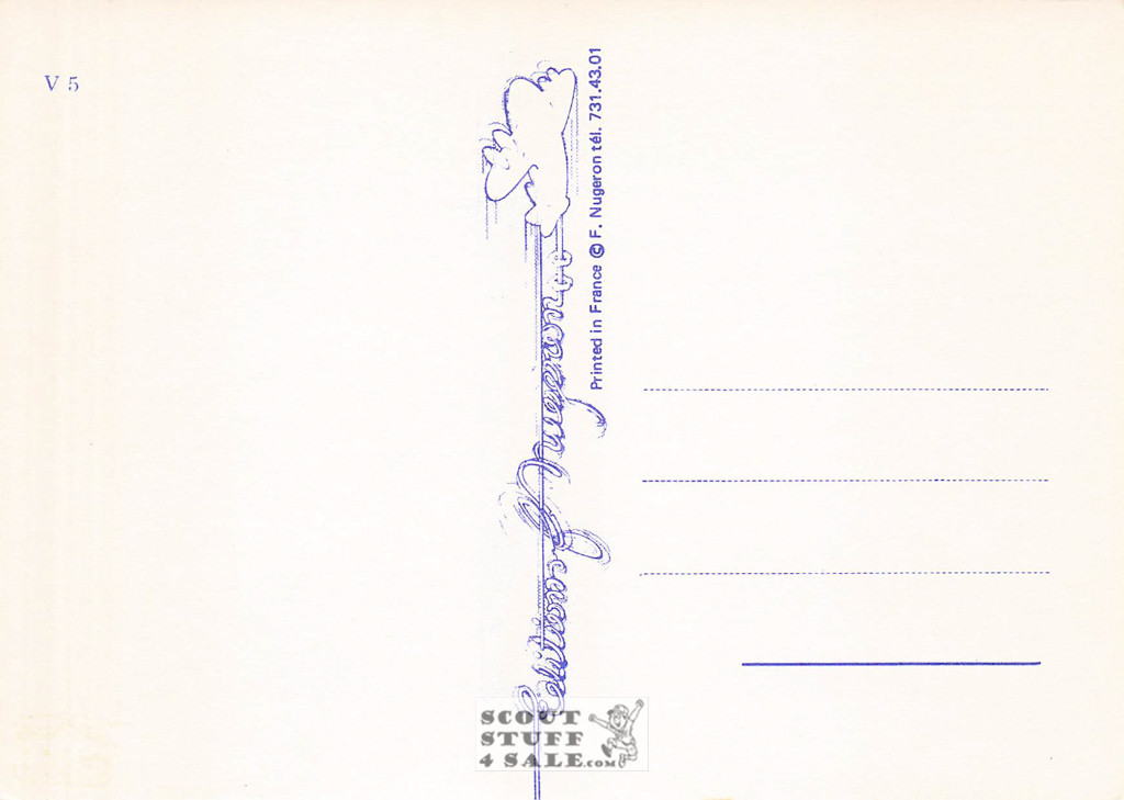 1900's French Clothing Advertisement Poster on Postcard, Editions Nugeron #V5