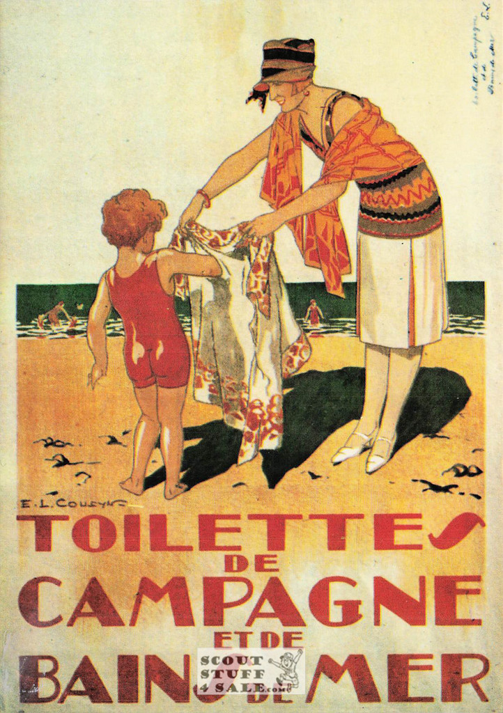 1900's French Clothing Advertisement Poster on Postcard, Editions Nugeron #V11