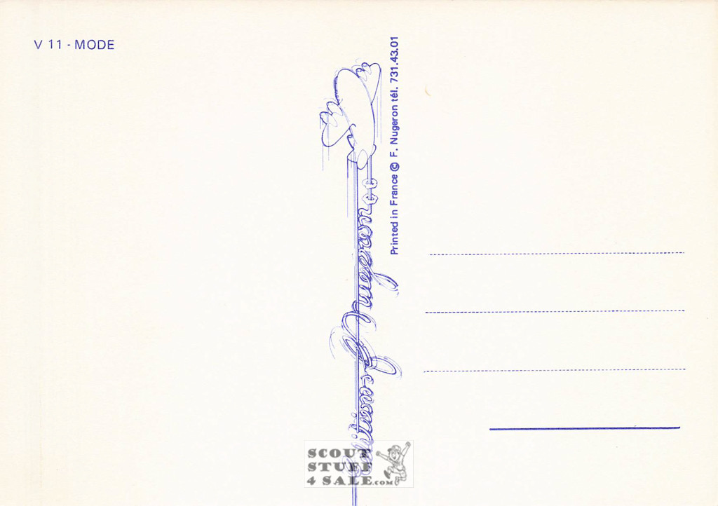 1900's French Clothing Advertisement Poster on Postcard, Editions Nugeron #V11