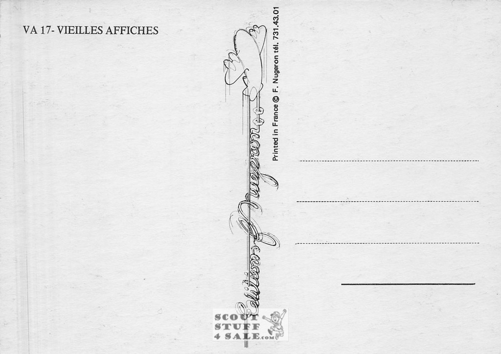 1900's French Advertising Poster on Postcard, Motobloc Automobiles, Nugeron #VA17