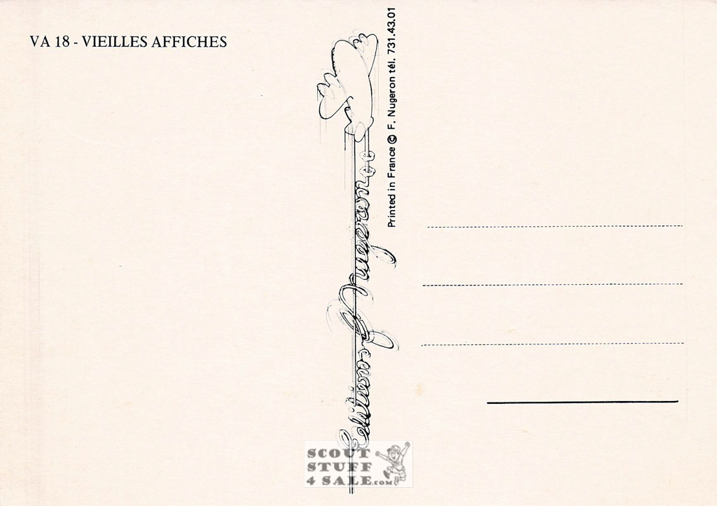 1900's French Advertising Poster on Postcard, Geugeot Automobiles, Nugeron #VA18