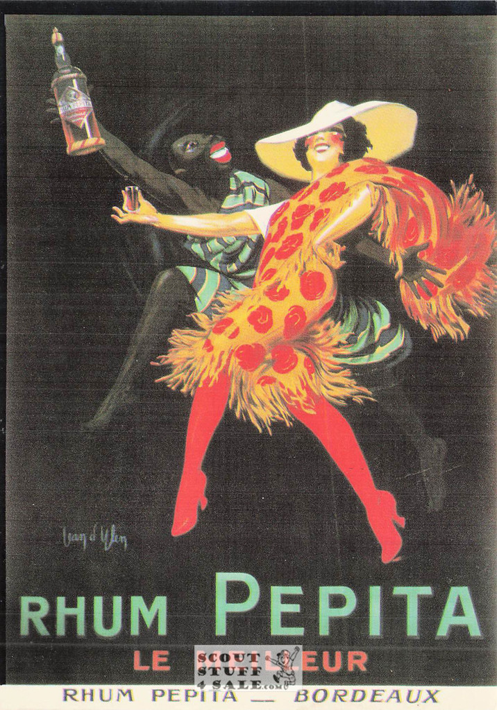1900's French Advertising Poster on Postcard, Pepita Rum, Editions Nugeron #VA26
