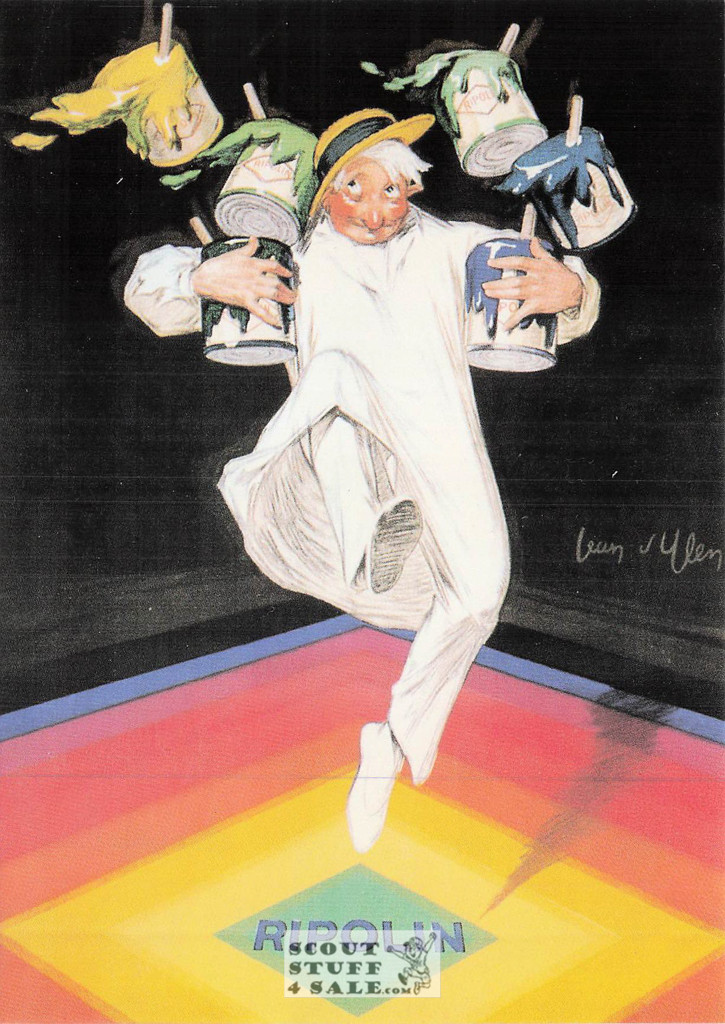 1900's French Advertising Poster on Postcard, Ripolin Paints, Editions Nugeron #VA29