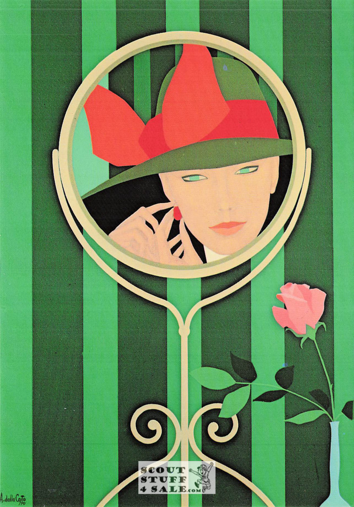 L'Orecchino - 1979 Painting by Amleto Dalla Costa on Postcard, Italian, #DC1