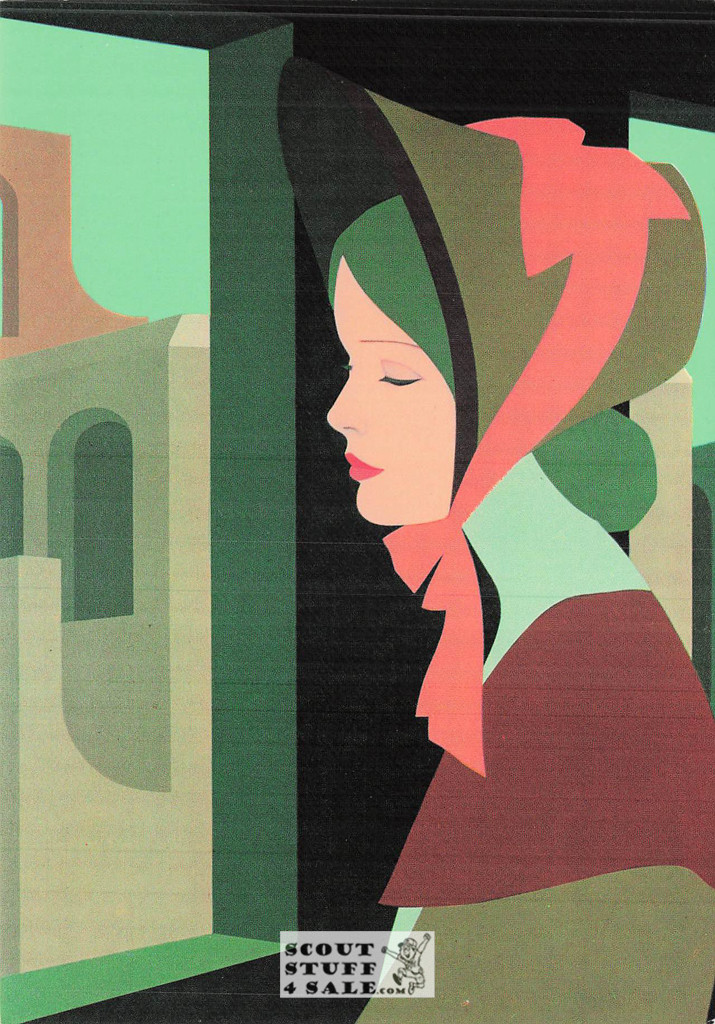 Roberta - 1978 Painting by Amleto Dalla Costa on Postcard, Italian, #DC6