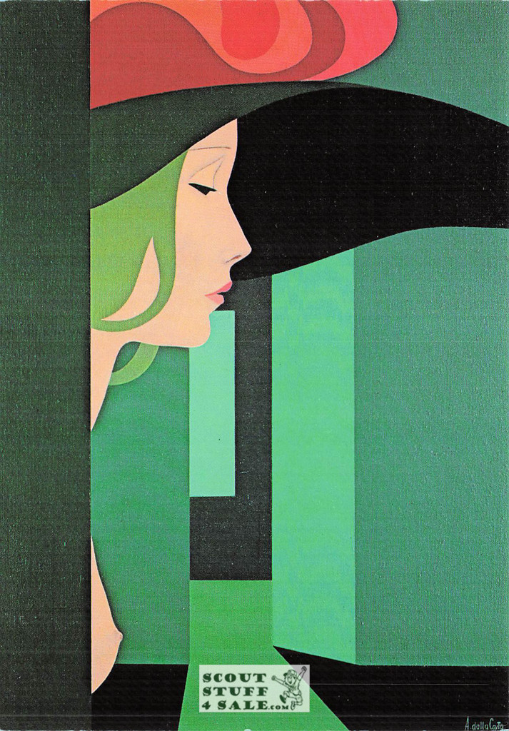 L'Appuntamento Mancato - 1979 Painting Amleto Dalla Costa Postcard, Italian, #DC13