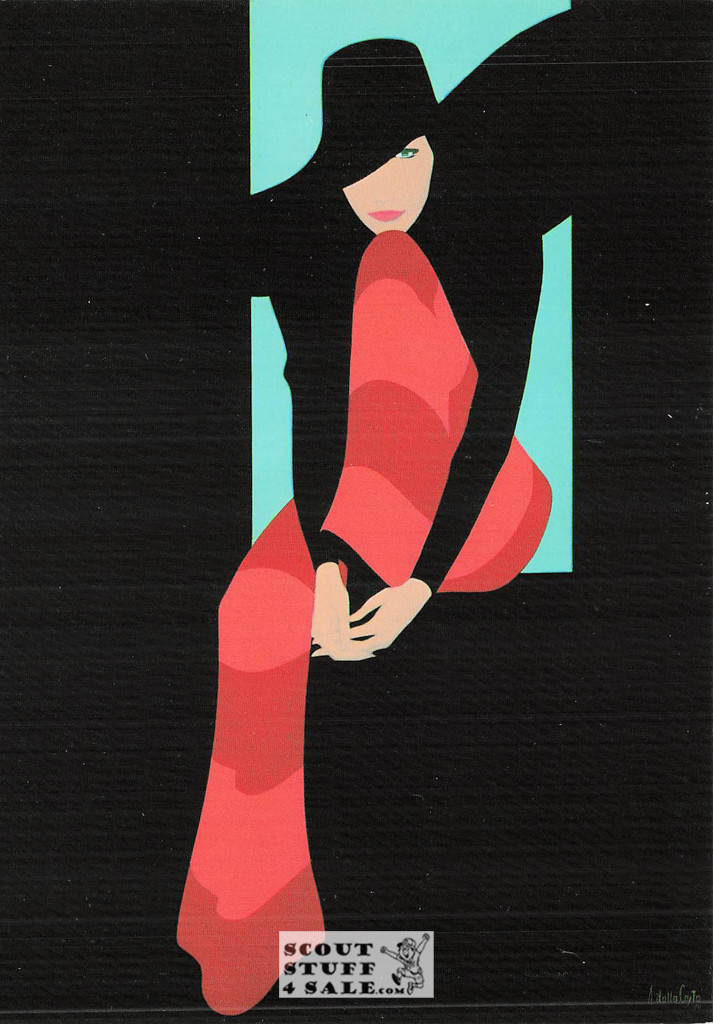 Contro Luce - 1980 Painting by Amleto Dalla Costa on Postcard, Italian, #DC32