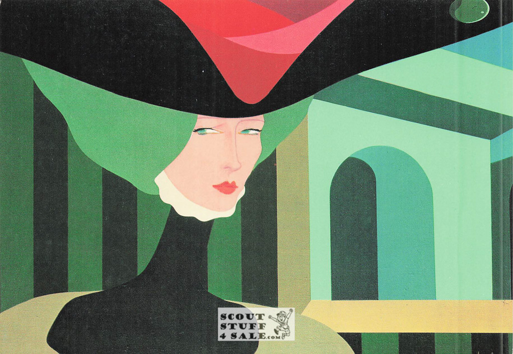 Quella Sera A Roma - 1977 Painting by Amleto Dalla Costa on Postcard, Italian, #DC51