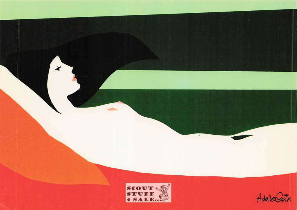 Nudo N.2 - 1983 Painting by Amleto Dalla Costa on Postcard, Italian, #DC94