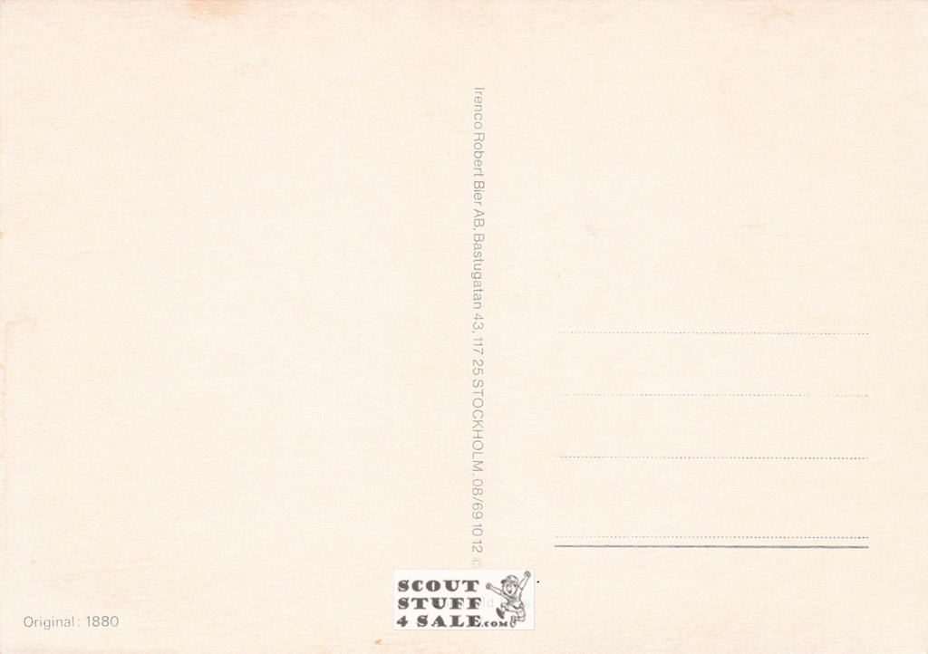 Vintage Reproduction of a 1880 Postcard, Good Old Days Postcard Co. Sweden, #GO17