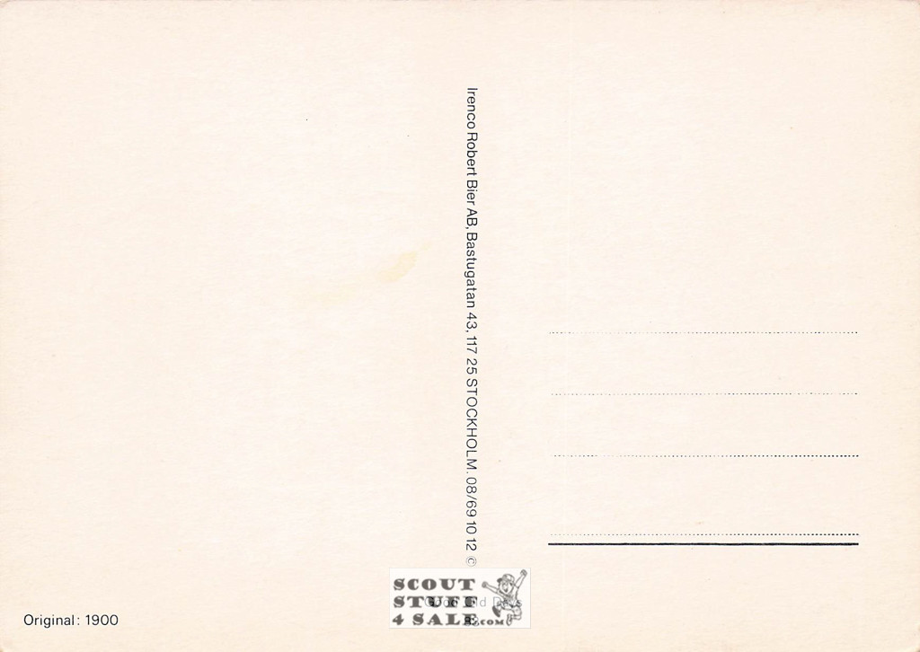 Vintage Reproduction of a 1900 Postcard, Good Old Days Postcard Co. Sweden, #GO83