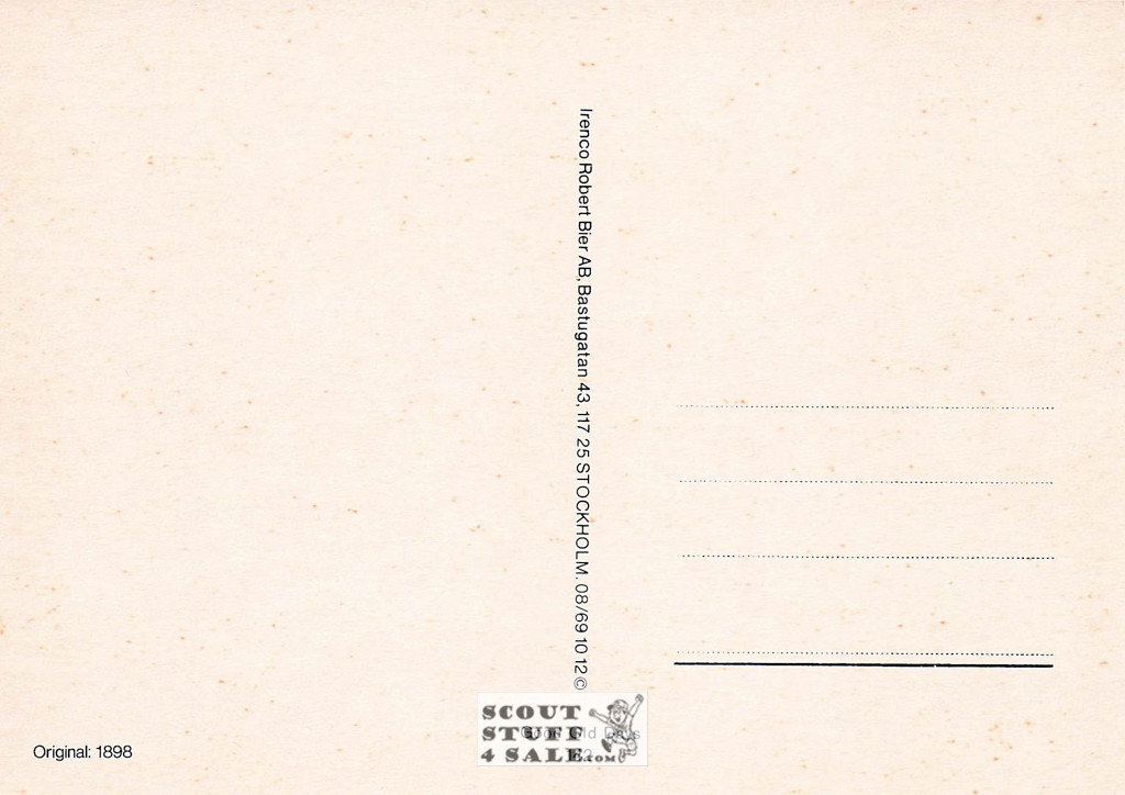 Vintage Reproduction of a 1898 Postcard, Good Old Days Postcard Co. Sweden, #GO142