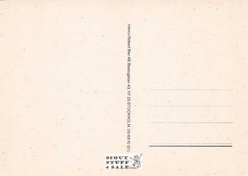 Vintage Reproduction of a 1900's Postcard, Good Old Days Postcard Co. Sweden, #GO185