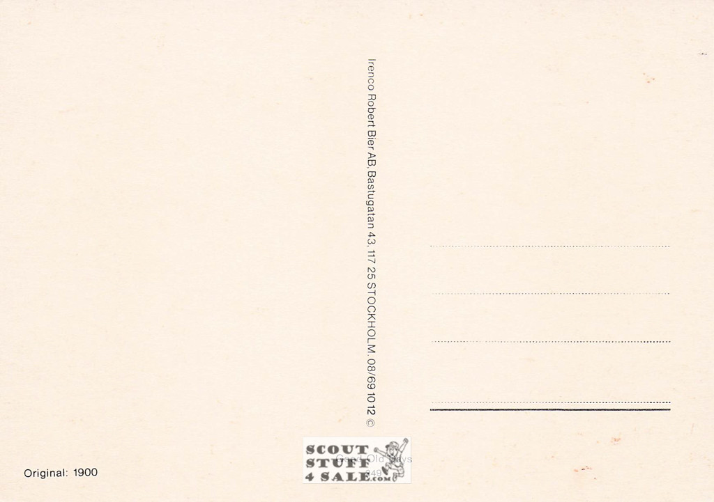 Vintage Reproduction of a 1900 Postcard, Good Old Days Postcard Co. Sweden, #GO249