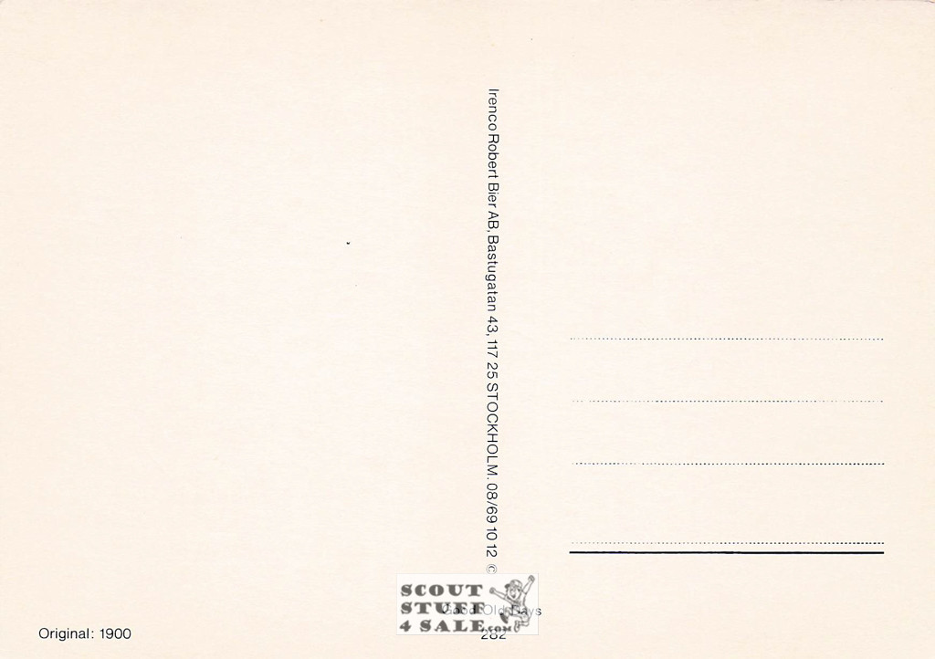 Vintage Reproduction of a 1900 Postcard, Good Old Days Postcard Co. Sweden, #GO282