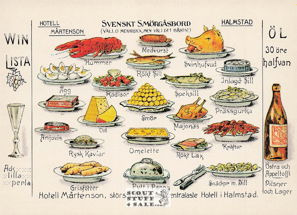 Vintage Reproduction of a 1900's Postcard, Good Old Days Postcard Co. Sweden, #GO319