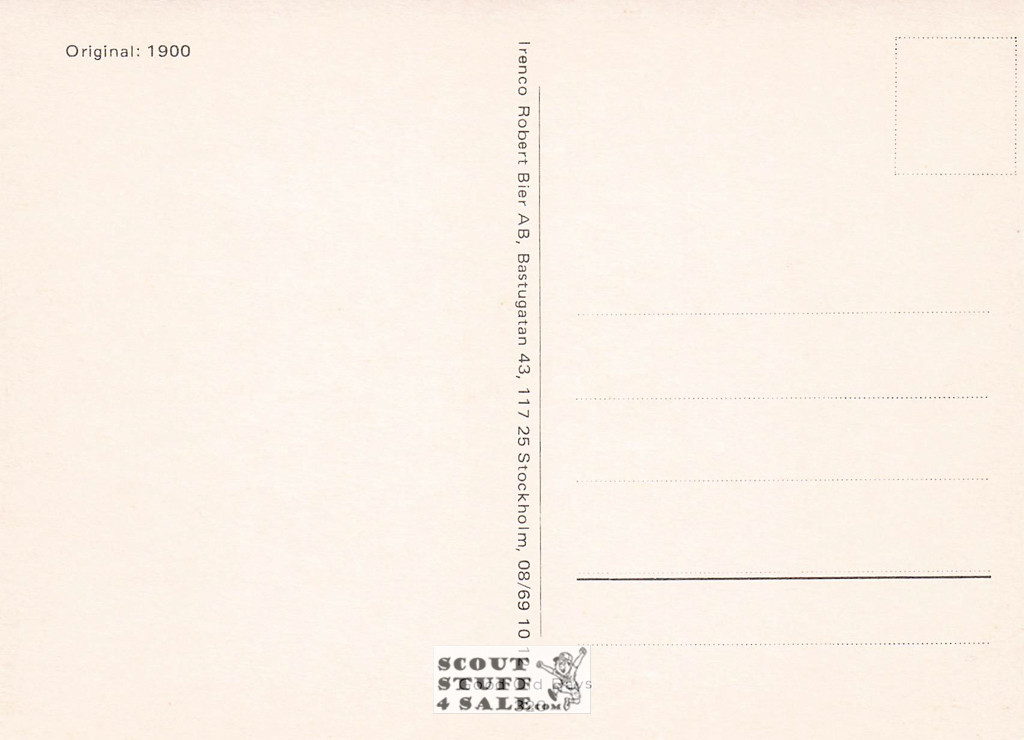 Vintage Reproduction of a 1900 Postcard, Good Old Days Postcard Co. Sweden, #GO320