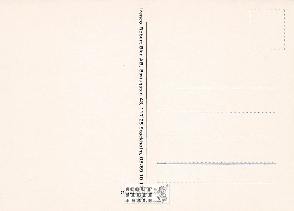 Vintage Reproduction of a 1900's Postcard, Good Old Days Postcard Co. Sweden, #GO326