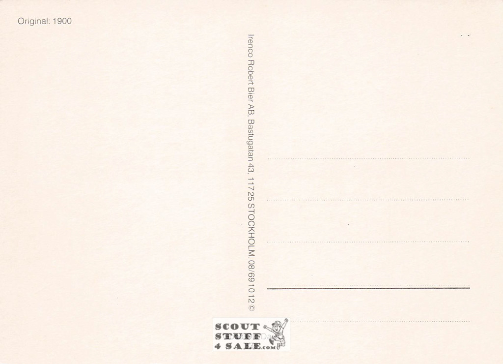 Vintage Reproduction of a 1900 Postcard, Good Old Days Postcard Co. Sweden, #GO339