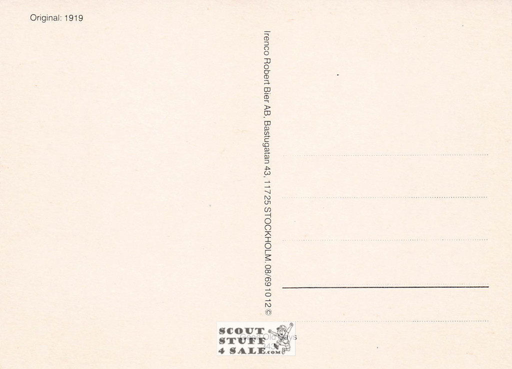 Vintage Reproduction of a 1900 Postcard, Good Old Days Postcard Co. Sweden, #GO343