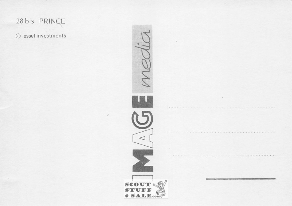 Prince 1987 Tour British Postcard, Image Media #bis28