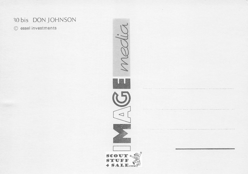 Don Johnson British Postcard, Image Media #bis30
