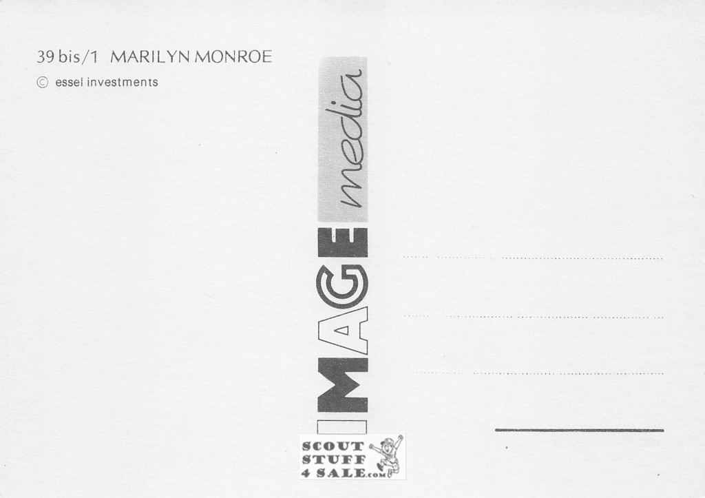Marilyn Monroe British Postcard, Image Media #bis39