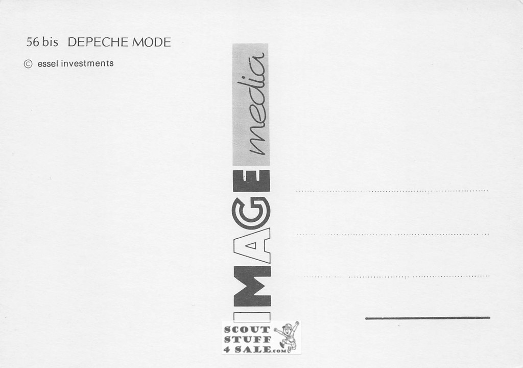 Depeche Mode Music for the Masses British Postcard, Image Media #bis56